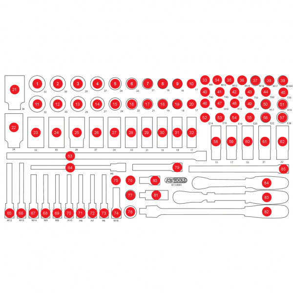 Empty EVA for 813.0085 (813.0085-97, KS TOOLS)