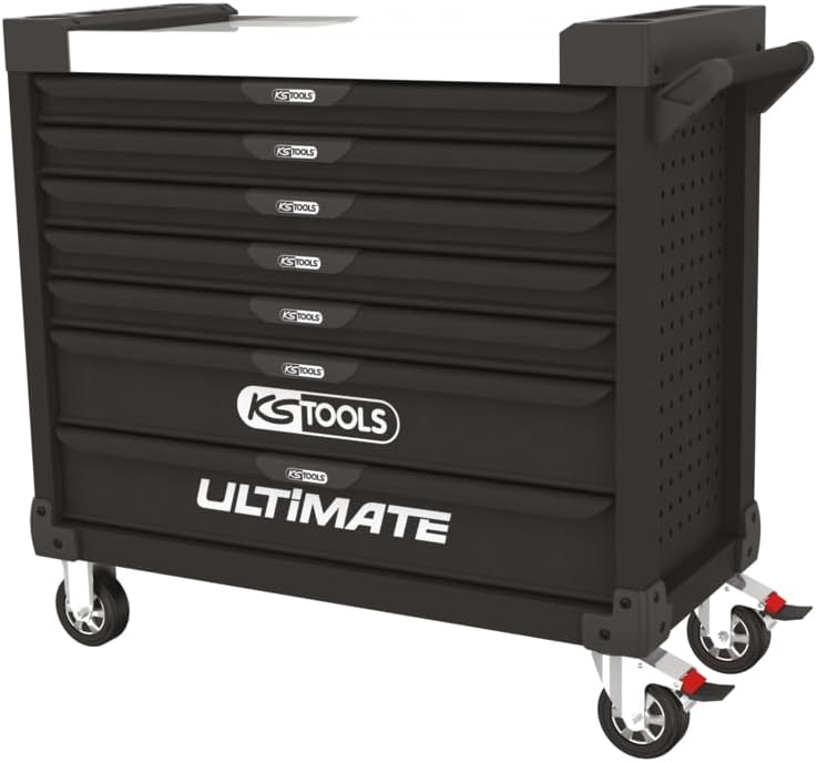 ULTIMATE XL tool trolley, empty, 7 drawers, black (825.0007, KS TOOLS)