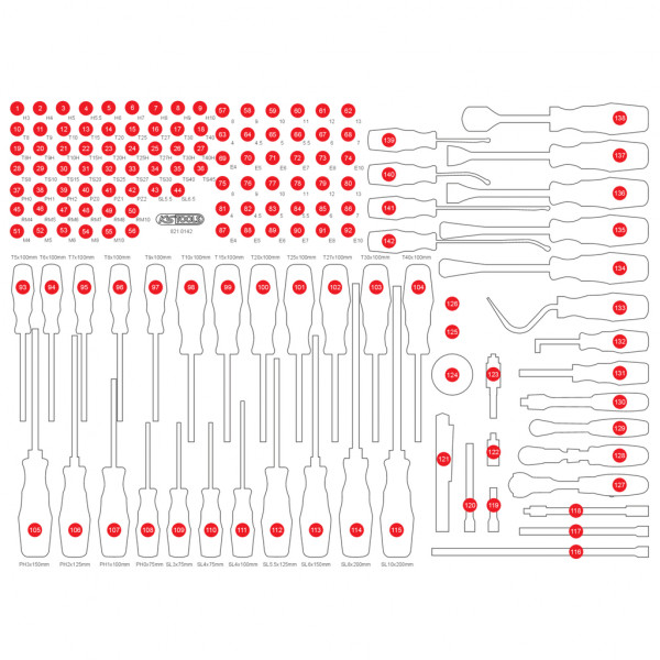 Empty EVA for 821.0142 (821.0142-97, KS TOOLS)