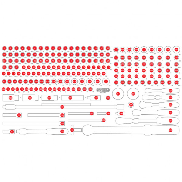 Empty EVA for 813.0213 (813.0213-97, KS TOOLS)