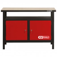 Profesionalus darbastalis su 2 durelėmis, 840x1200x600 mm (865.0002, KS TOOLS)