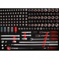 1/2" muciņu komplekts putuplasta ieliktnī, 149 gab. (821.0149, KS TOOLS)
