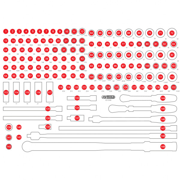 Empty EVA for 821.0149 (821.0149-97, KS TOOLS)