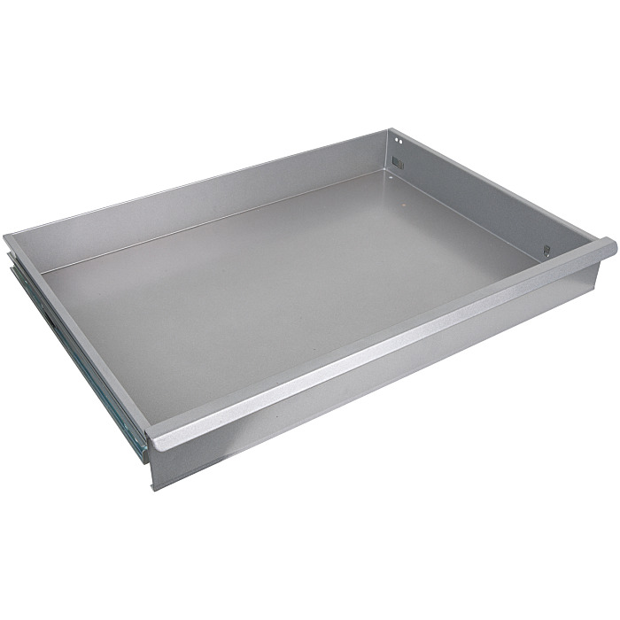 Atvilktne ar lodīšu vadotnēm 75 mm BasicLine skapim, sudraba (889.0041, KS TOOLS)