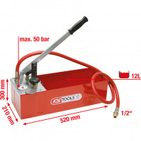 Pressure test pump, 12 litre (902.1004, KS TOOLS)