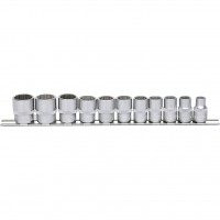 3/8″ 12 briaunų galvučių rinkinys, 8–19 mm, 11 vnt. (911.0609, KS TOOLS)