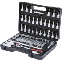 3/8" galvučių rinkinys, 61 vnt. (911.0661, KS TOOLS)