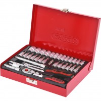 1/4" galvučių rinkinys, 33 vnt. (911.0833, KS TOOLS)