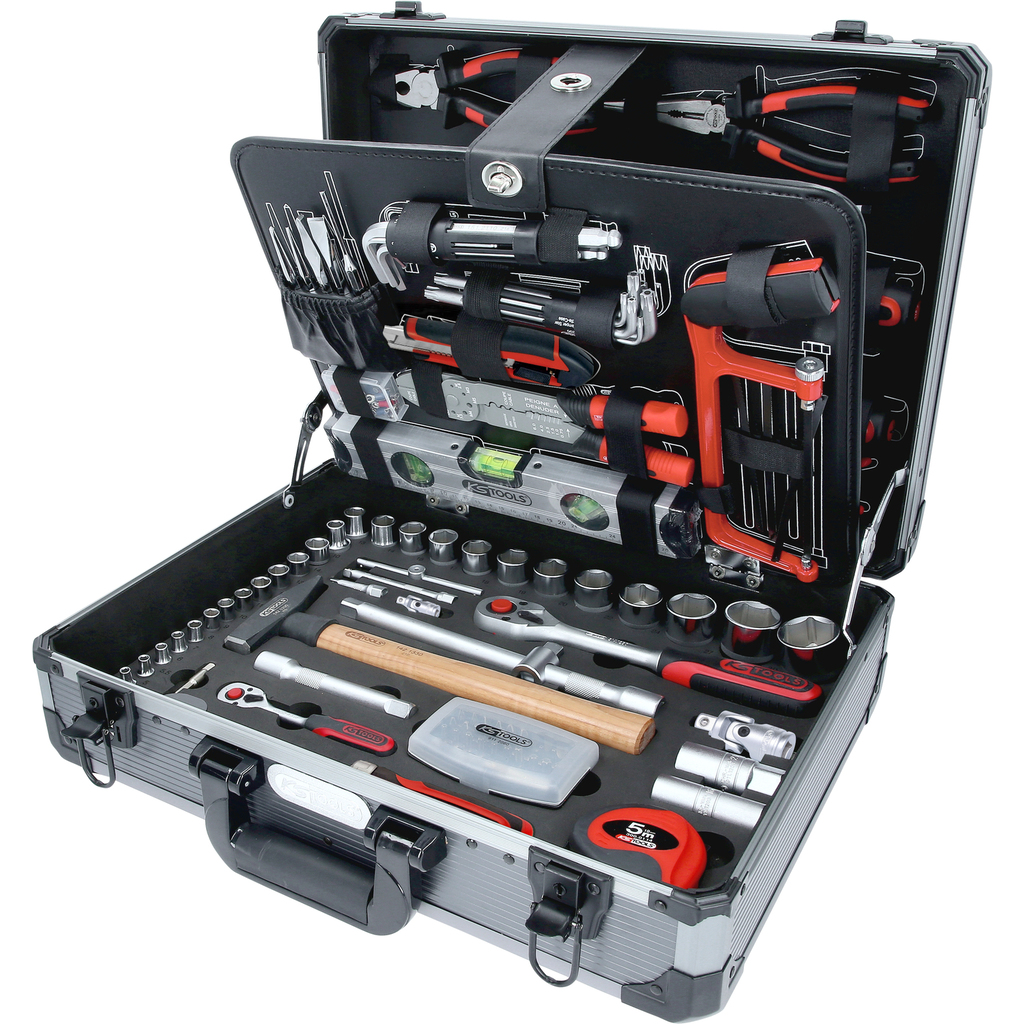 1/4"+1/2" Tool kit, 127 pcs (911.0727, KS TOOLS)