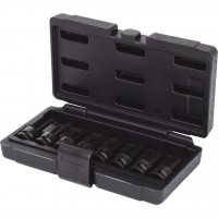1/2" smūginių Torx antgalinių galvučių rinkinys, ilgos, T30–T80, 8 vnt. (911.0901, KS TOOLS)