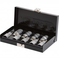 1/2" vidinio šešiabriaunio antgalinių galvučių rinkinys, trumpos, 4–17 mm, 9 vnt. (911.1321, KS TOOLS)
