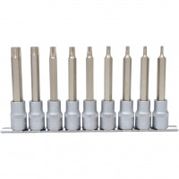 1/2" Torx antgalinių galvučių rinkinys, ilgos, T20–T60, 9 vnt. (911.1520, KS TOOLS)