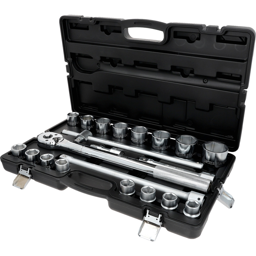 3/4 collu muciņu komplekts, 21 gab., ar papildu preci 515.3400 (911.0721BU, KS TOOLS)