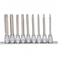 3/8" Torx antgalinių galvučių rinkinys, ilgos, T20–T60, 9 vnt. (911.1550, KS TOOLS)