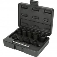 3/8" smūginių spiralinio profilio galvučių rinkinys, 10–19 mm, 10 vnt. (913.3855, KS TOOLS)