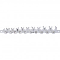3/8" iespraužamo atslēgu komplekts, sešstūra, 10–19 mm, 10 gab. (913.3800, KS TOOLS)