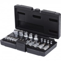 Torx galvučių rinkinys 1/4"+1/2", 21 vnt. (911.4307, KS TOOLS)