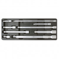 CHROMEplus šarnīra pagarinātāju komplekts 1/4"+3/8"+1/2", 9 gab. (918.0009, KS TOOLS)