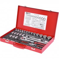 CLASSIC hex socket set, 52pcs, 1/4"+1/2" (917.4052, KS TOOLS)