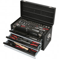 CHROMEplus universāls instrumentu komplekts 1/4"+3/8", 99 gab. (918.0250, KS TOOLS)