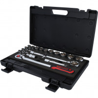 CHROME+ socket set, 1/2", 22pcs (918.0625, KS TOOLS)