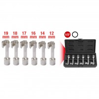 Open box head spanner set, 6 pcs, 1/2" 12-19mm (913.1210, KS TOOLS)