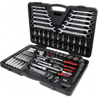 CHROMEplus galvučių rinkinys 1/4"+3/8"+1/2", 124 vnt. (918.0724, KS TOOLS)