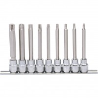 3/8" CHROMEplus Torx antgalinių galvučių rinkinys, ilgos, T20–T60, 9 vnt. (918.1550, KS TOOLS)