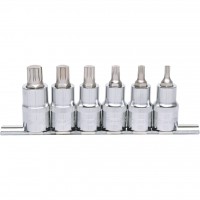1/2" CHROMEplus XZN daugiabriaunių antgalinių galvučių rinkinys, M5–M14, 6 vnt. (918.1349, KS TOOLS)