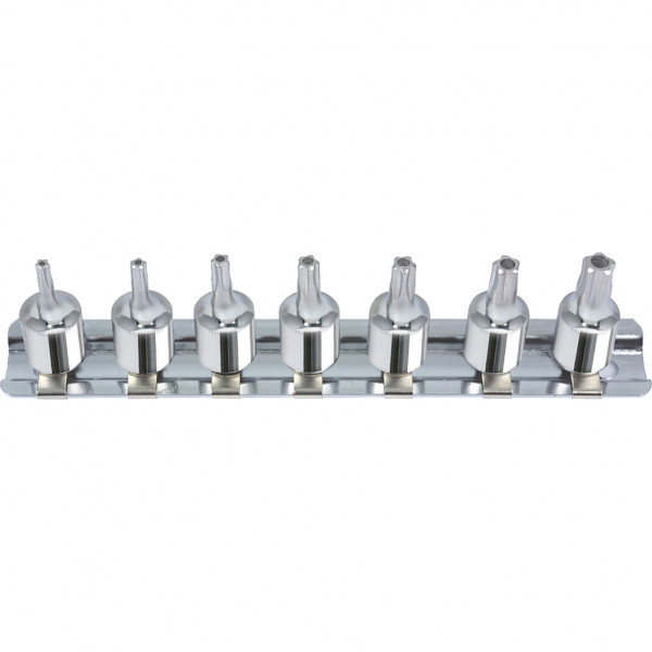 CHROME+ 5 star bit socket set, 7pcs,1/4" TS10-TS40 (918.1545, KS TOOLS)