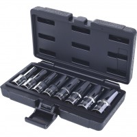 CHROMEplus ilgų Torx-E galvučių rinkinys 1/2", 8 vnt., E10-E24 (918.4420, KS TOOLS)