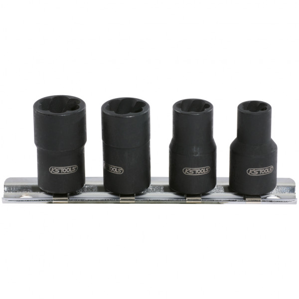 3/8" spirālveida profila muciņu komplekts, 8–13 mm, 4 gab. (913.3850, KS TOOLS)