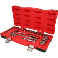 1/2" CHROMEplus Socket Set, 24 pcs (958.0624, KS TOOLS)