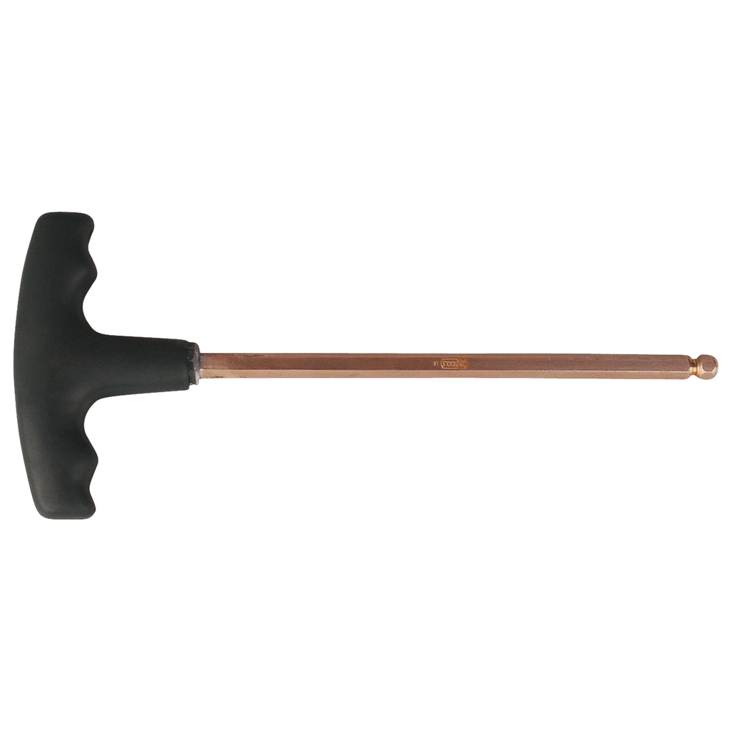 BERYLLIUM+ Hexagon allen key with T-Handle, with ball end 10 mm (962.0965, KS TOOLS)