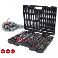 CHROMEplus muciņu komplekts 1/4"+3/8"+1/2", 195 gab. (918.0795, KS TOOLS)