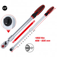 Teleskopinė perjungiama terkšlė MONSTER 1/2", 100 dantukų (935.1285, KS TOOLS)