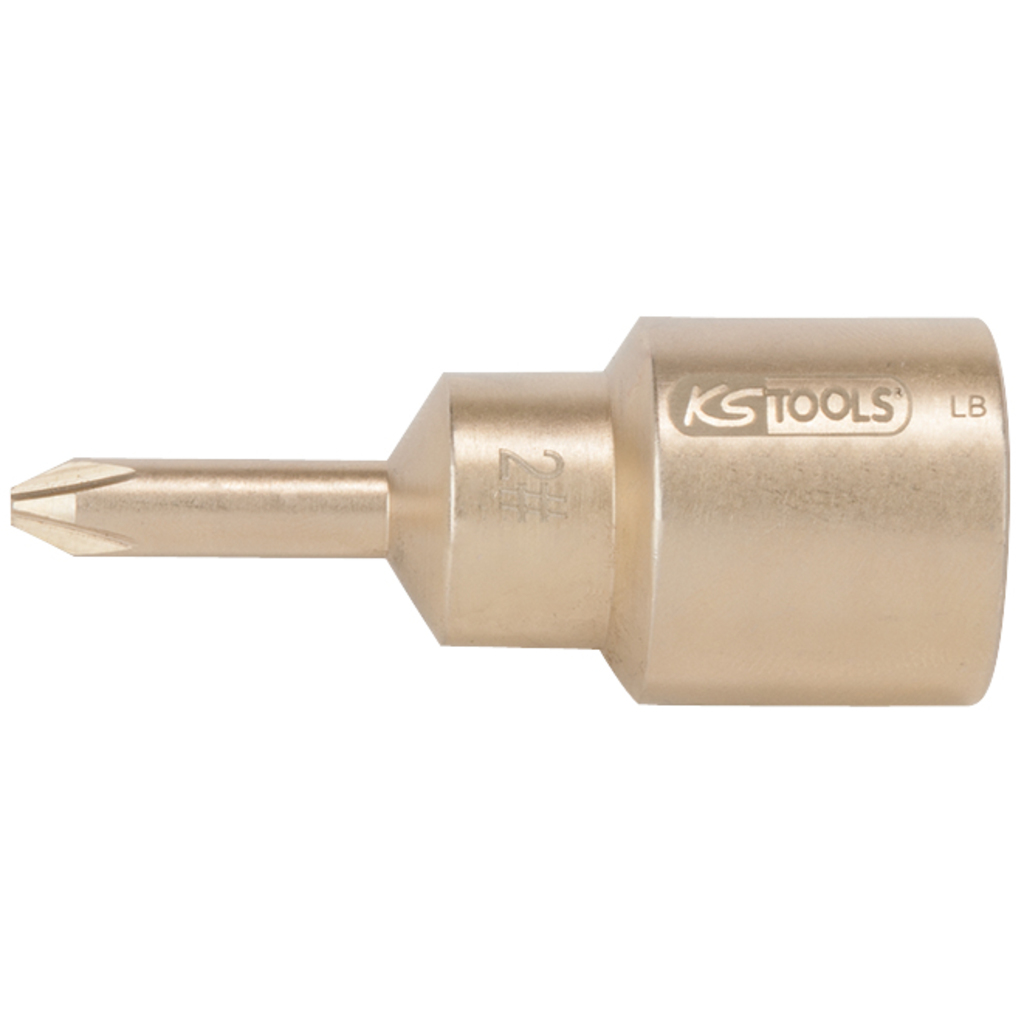 BRONZEplus krustveida uzgaļa muciņa 1/2", PH2 (963.1297, KS TOOLS)