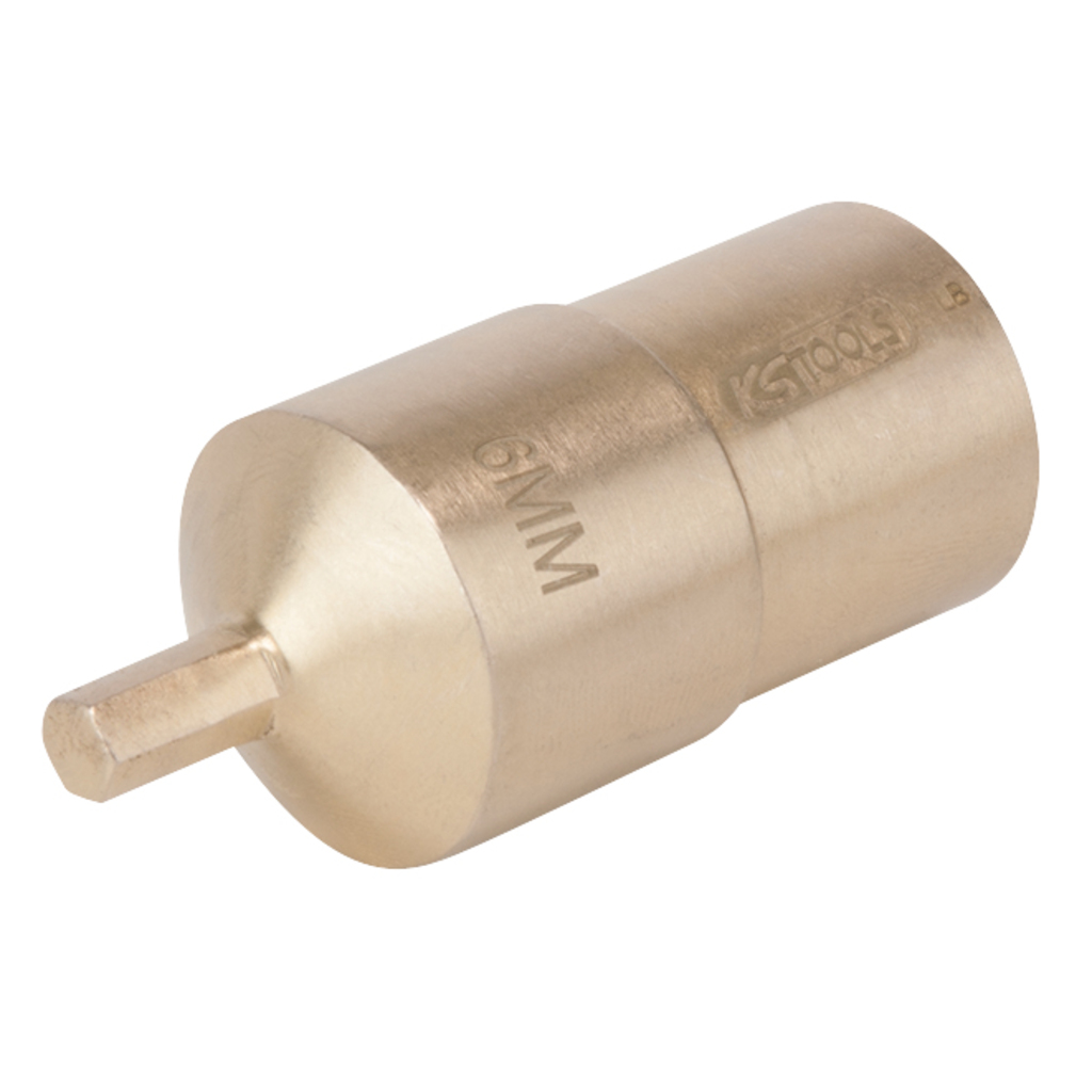 BRONZEplus šešiabriaunė antgalinė galvutė 1/2", 10 mm (963.1306, KS TOOLS)