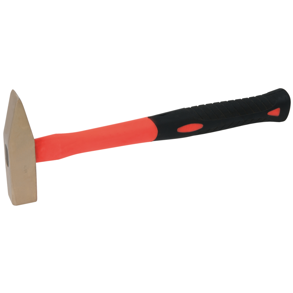 Inžinerinis plaktukas BRONZE+, kibirkščių nesukeliantis, 500 g, stiklo pluošto kotas (963.2021, KS TOOLS)