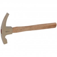 Mūrininko plaktukas BRONZE+, kibirkščių nesukeliantis, amerikietiško tipo, 700 g, hikorio kotas (963.2163, KS TOOLS)