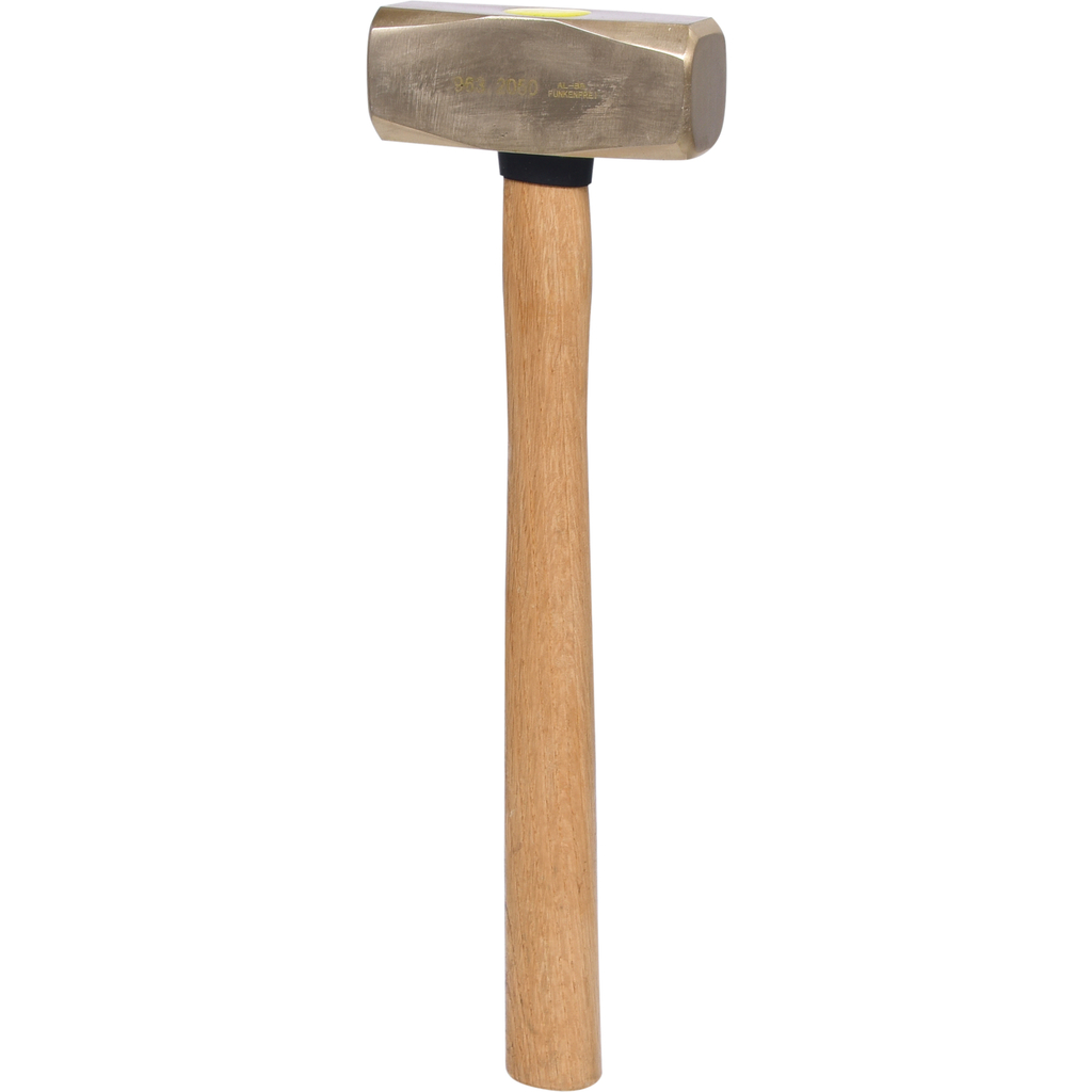 Mūrininko kūjis BRONZE+, kibirkščių nesukeliantis, 1000 g, hikorio kotas (963.2050, KS TOOLS)