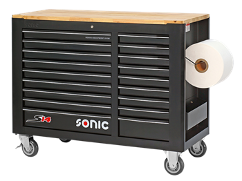 Įrankių vežimėlis - darbastalis S14, 18 stalčių, 47307118, SONIC EQUIPMENT
