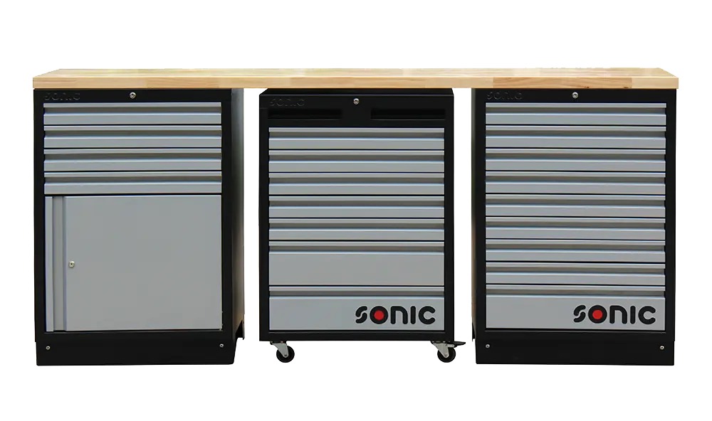 Darbgalds ar koka virsmu un aizmugures paneli (4731515, SONIC)