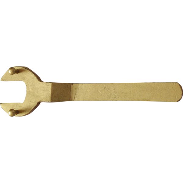 Autocisternas vārsta atslēga, C tips, 190x90 mm, no dzirksteļdrošas bronzas (BRONZE+) (963.8246, KS TOOLS)