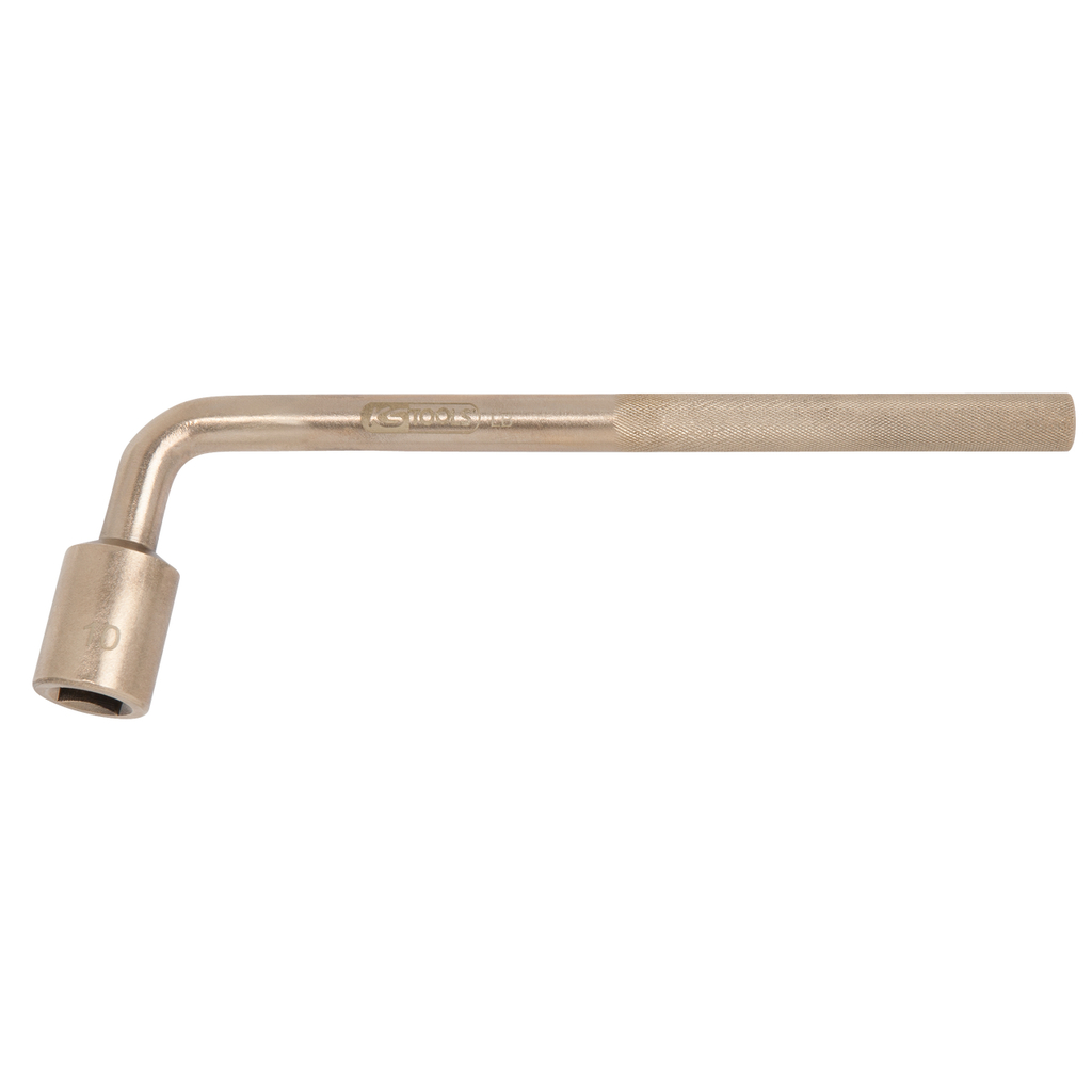 Keturkampis vamzdinis raktas, lenktas, 14 mm, nekibirkščiuojančios bronzos (BRONZE+) (963.8252, KS TOOLS)