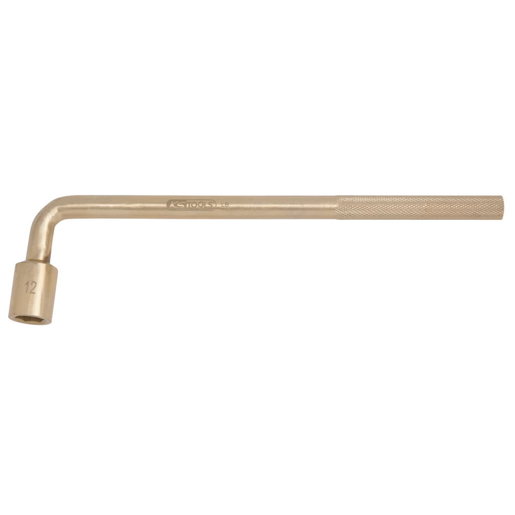 Šešiakampis vamzdinis raktas, lenktas, 63 mm, nekibirkščiuojančios bronzos (BRONZE+) (963.8384, KS TOOLS)