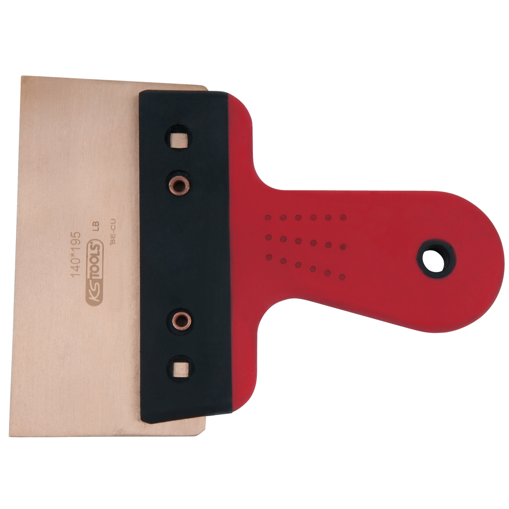 Platā špakteļlāpstiņa BRONZE+, dzirksteļdroša, stingrs asmens, 140 mm (963.9561, KS TOOLS)
