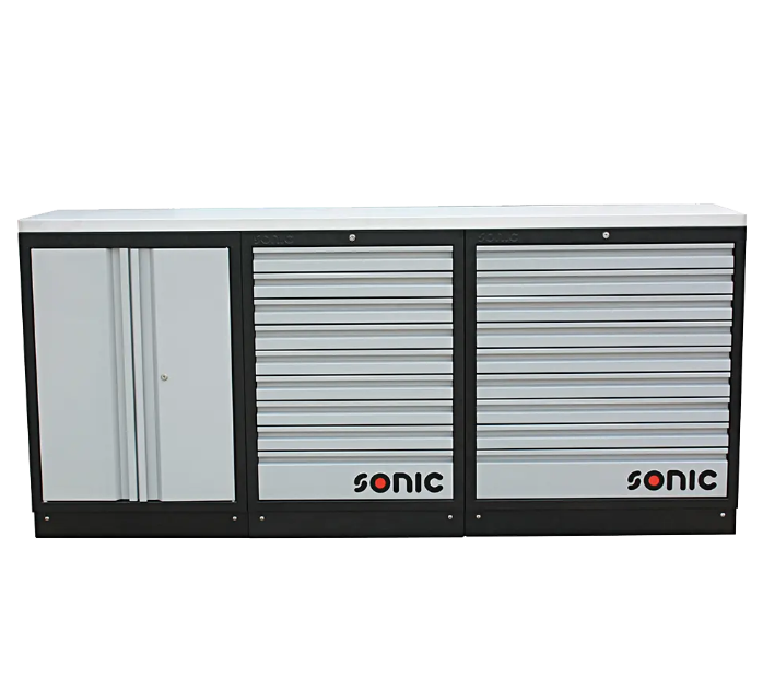 Professional Workbench with Stainless Steel Top (4731807, SONIC)