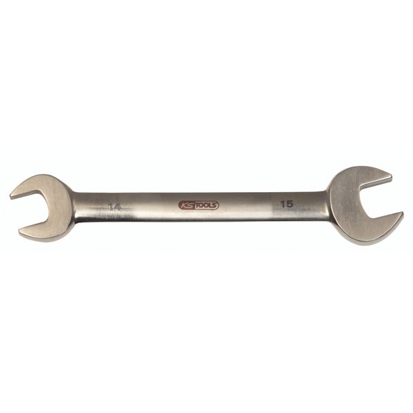 Titanium double open end spanner, 14x15 mm (965.0114, KS TOOLS)