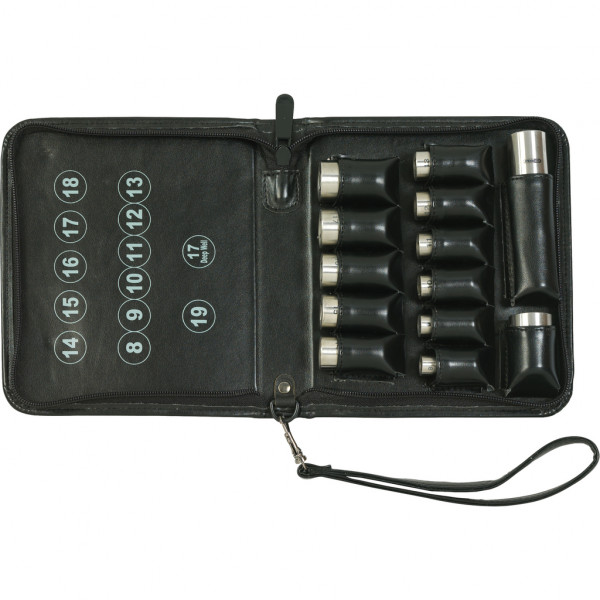 Titaninių galvučių rinkinys, 13 vnt., 8-19 mm (965.2002, KS TOOLS)